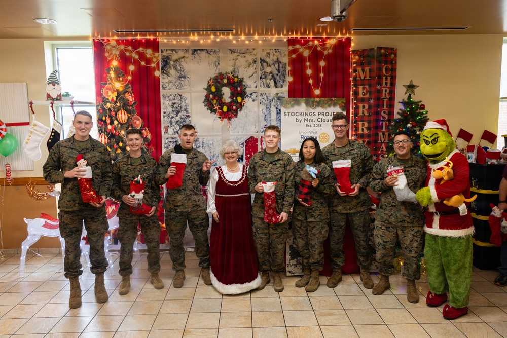 Mrs. Claus Visits MCAS Cherry Point 2025