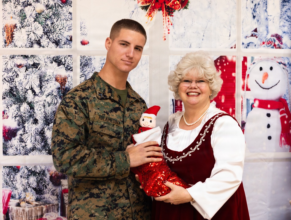 Mrs. Claus Visits MCAS Cherry Point 2025