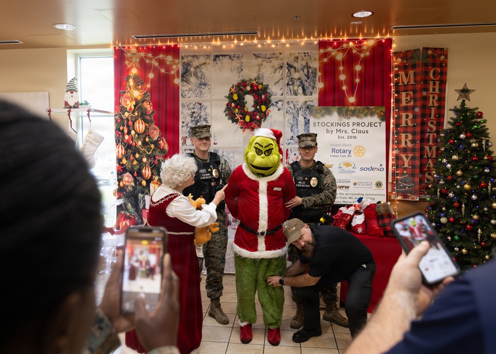 Mrs. Claus Visits MCAS Cherry Point 2025