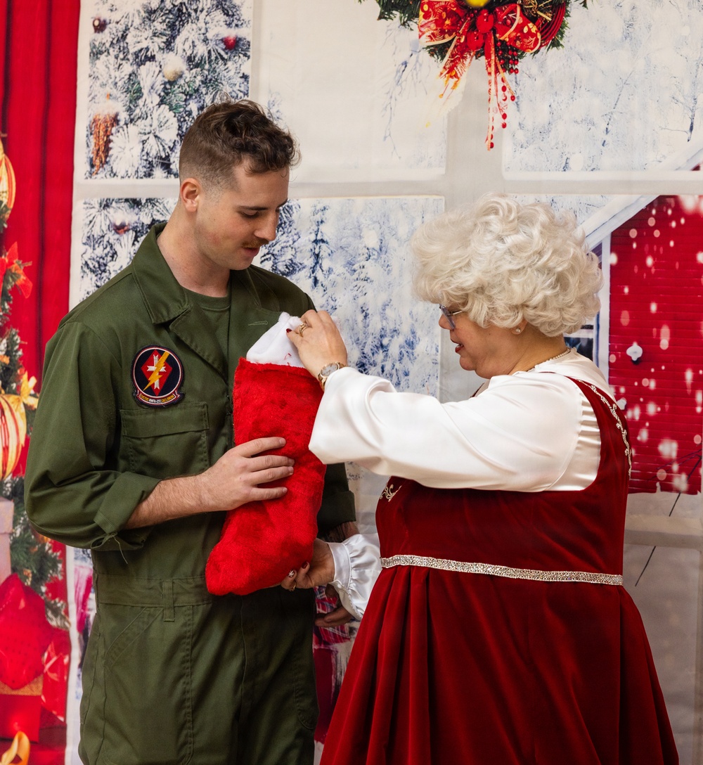 Mrs. Claus Visits MCAS Cherry Point 2025