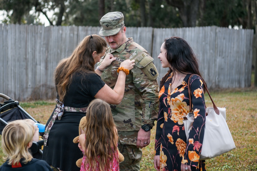 2-116 Field Artillery Regiment conducts departure ceremony
