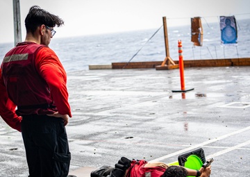 Nimitz Sailors Participate in a Small-Arms Shoot