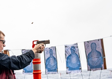 Nimitz Sailors Participate in a Small-Arms Shoot