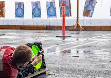 Nimitz Sailors Participate in a Small-Arms Shoot