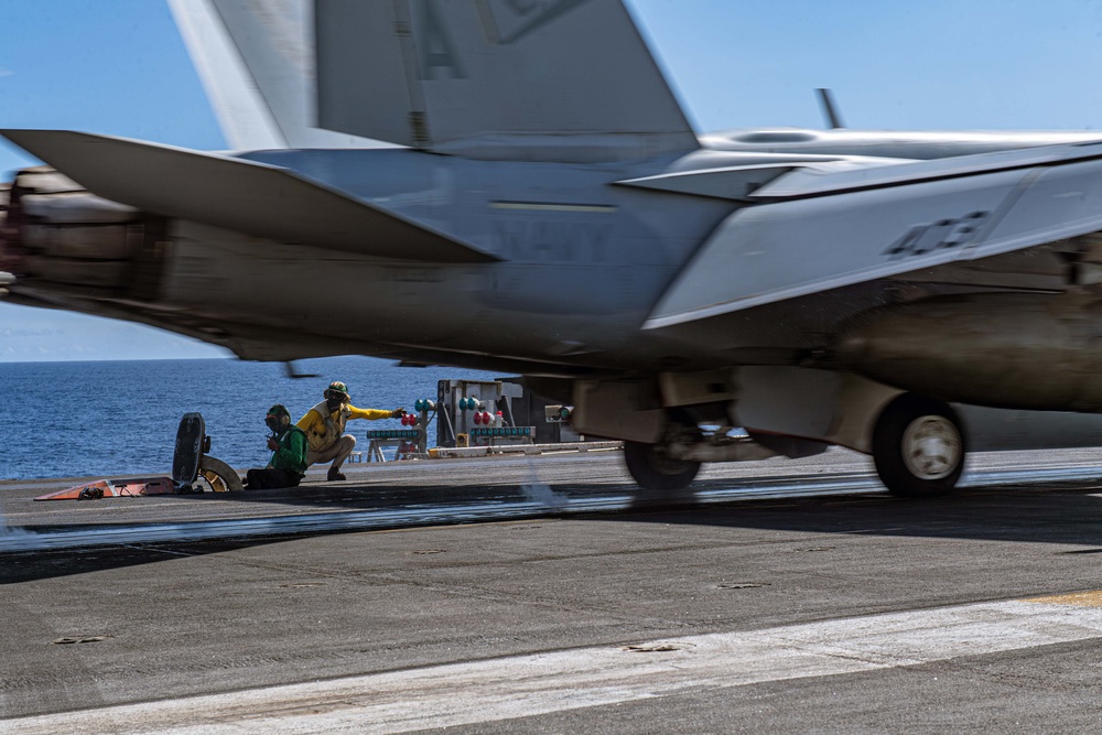 Nimitz Sailors Conduct Flight Operations