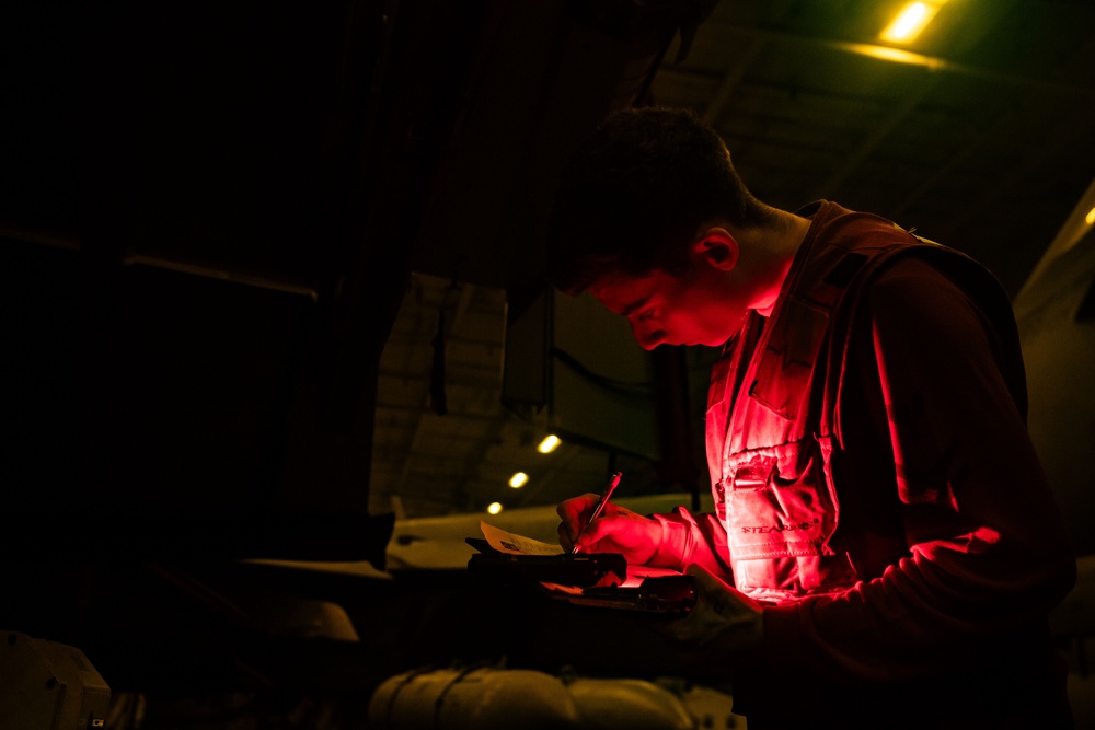 Nimitz Sailors Perform Routine Maintenance