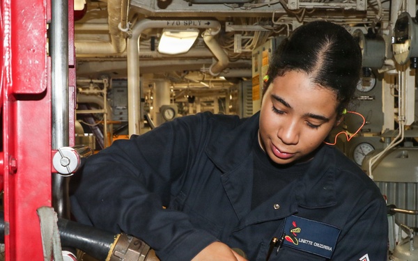 Frank E. Petersen Jr. conducts routine operations