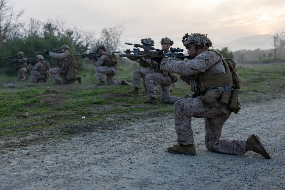1st Bn., 5th Marines conduct company attacks during combat readiness evaluation