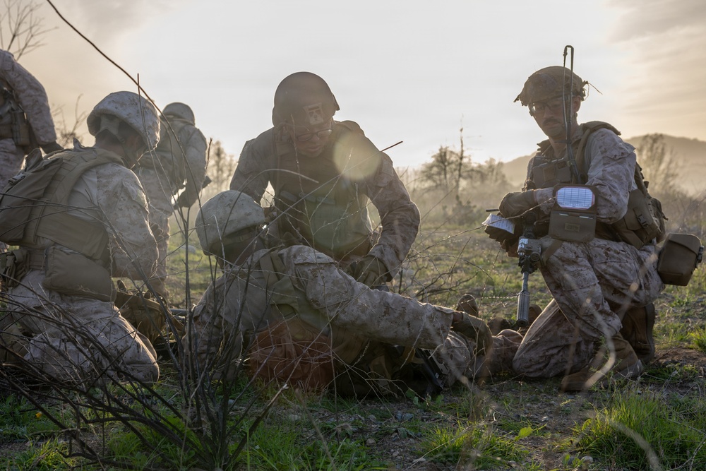 1st Bn., 5th Marines conduct company attacks during combat readiness evaluation