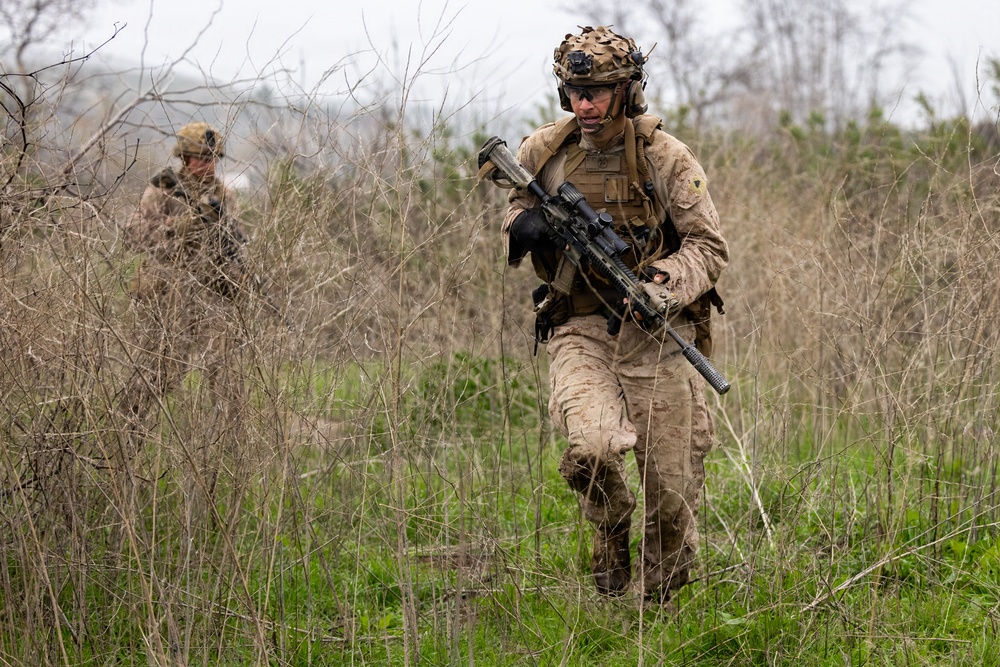 1st Bn., 5th Marines conduct company attacks during combat readiness evaluation