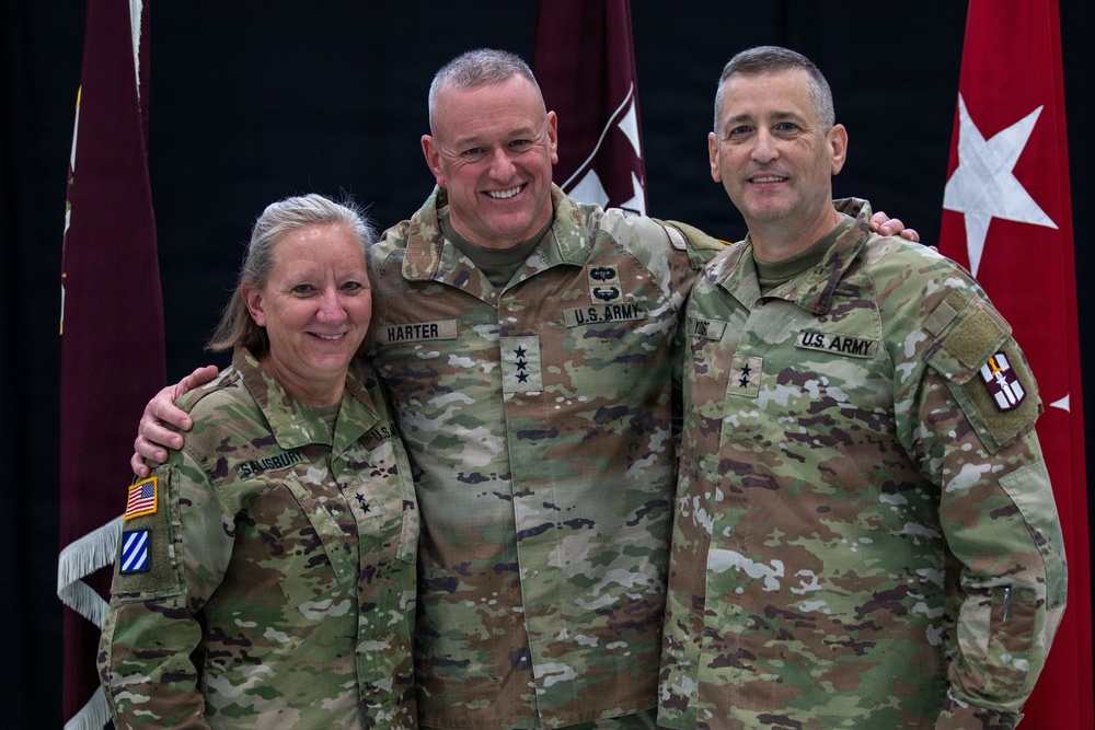 Rare Dual Change of Command Sees Army Reserve Generals Trade Leadership Roles