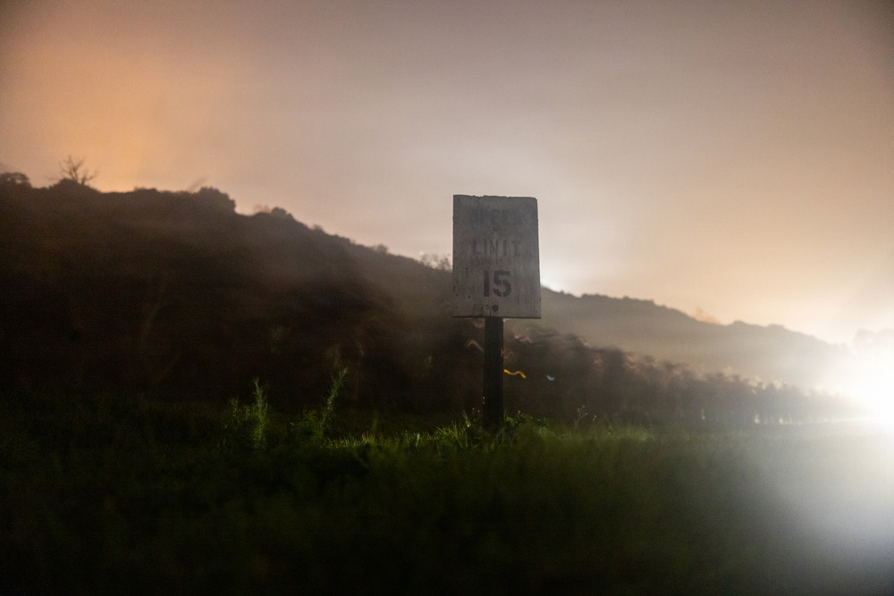 1st Bn., 5th Marines hike during combat readiness evaluation