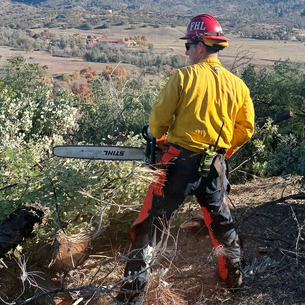 Clearing area around the cross at FHL