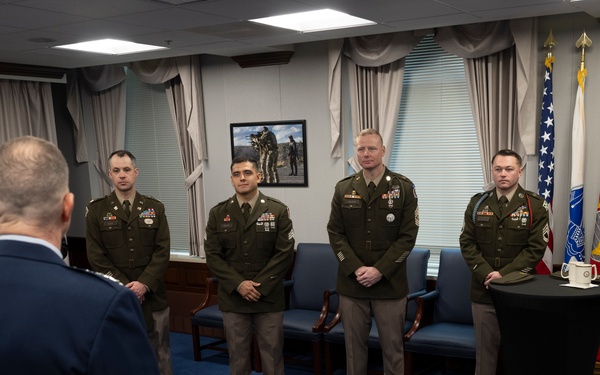 SW Hosts Future Mexican Border Defense Medal Recipients at the Pentagon