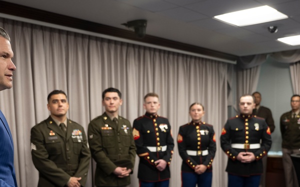 SW Hosts Future Mexican Border Defense Medal Recipients at the Pentagon