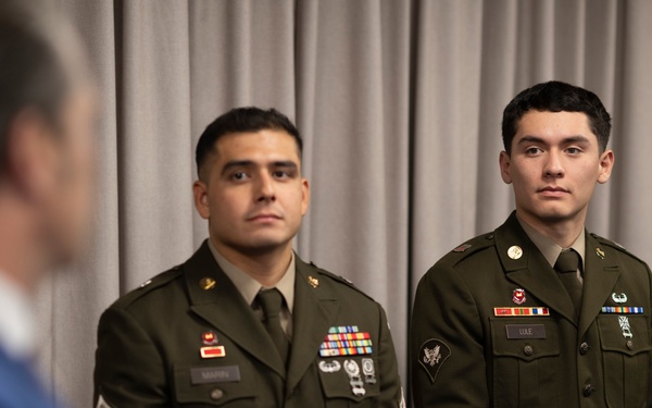 SW Hosts Future Mexican Border Defense Medal Recipients at the Pentagon
