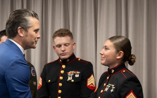 SW Hosts Future Mexican Border Defense Medal Recipients at the Pentagon