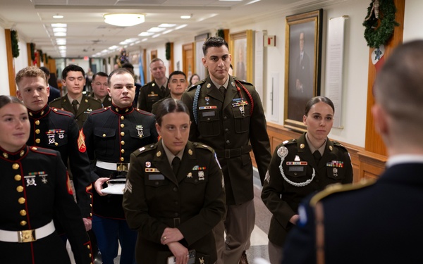 SW Hosts Future Mexican Border Defense Medal Recipients at the Pentagon