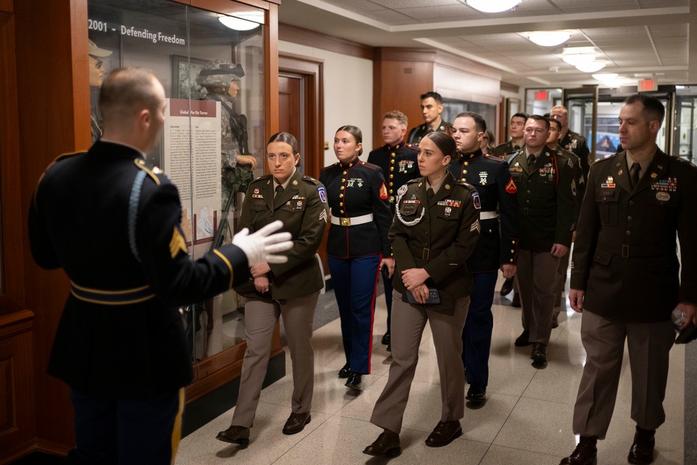 SW Hosts Future Mexican Border Defense Medal Recipients at the Pentagon