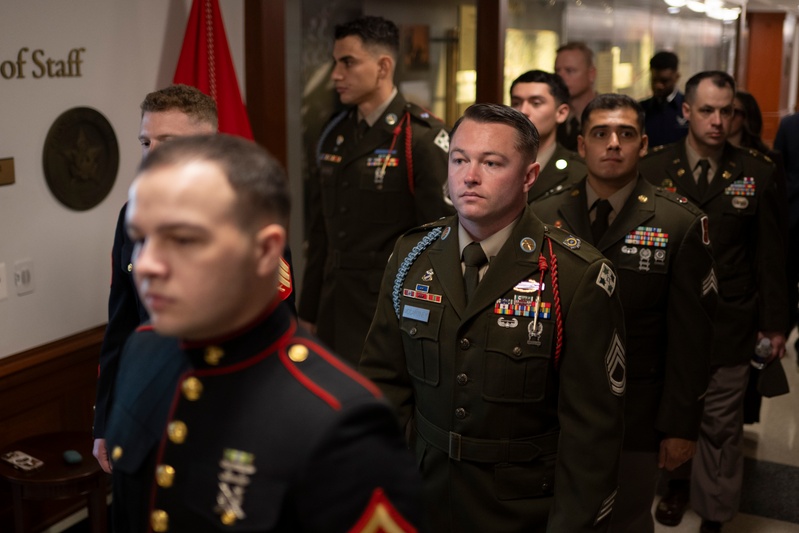 SW Hosts Future Mexican Border Defense Medal Recipients at the Pentagon