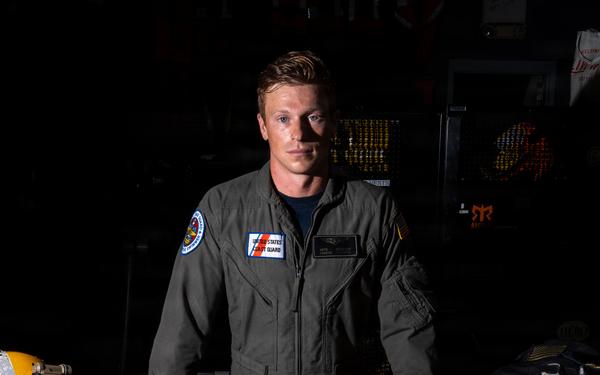 U.S. Coast Guard Air Station Atlantic City rescue swimmer prepares for flight