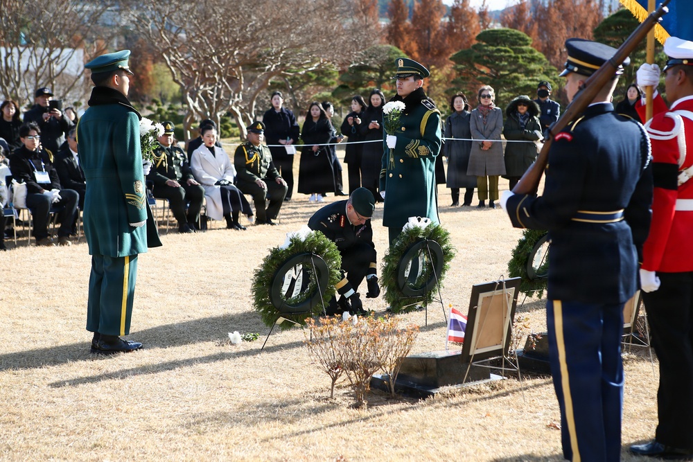 UN Command, Thailand Mark Final Resting of Two Korean War Veterans in Busan