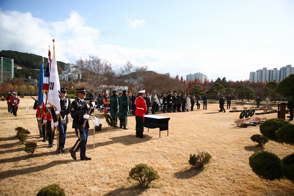 UN Command, Thailand Mark Final Resting of Two Korean War Veterans in Busan