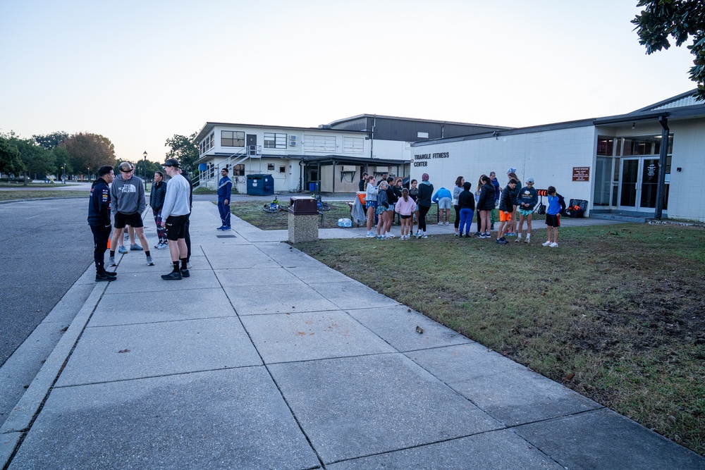 Keesler residents participate in annual Jingle Bell 5k