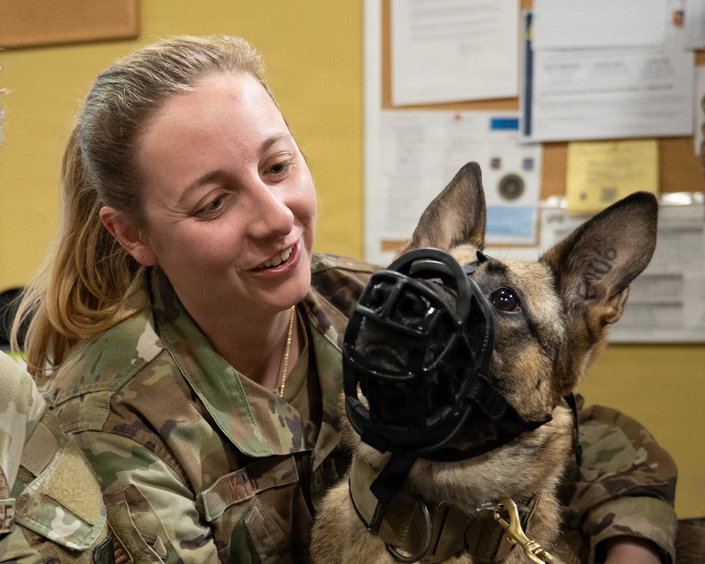 Airmen Train in K-9 TCCC Procedures