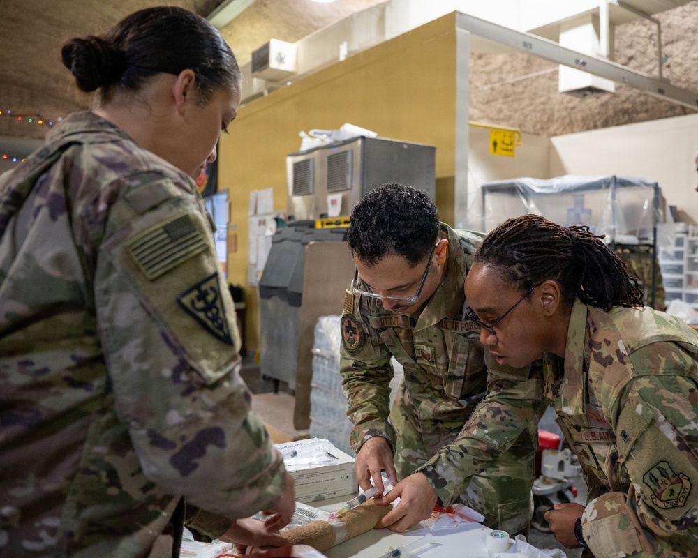Airmen Train in K-9 TCCC Procedures