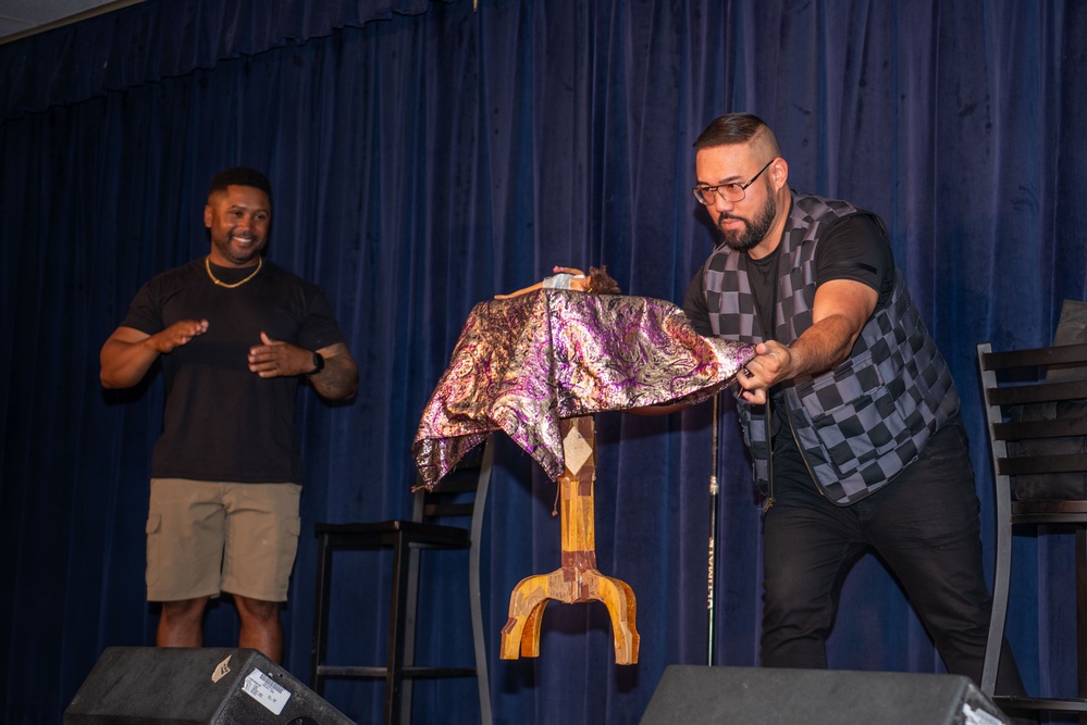 NSF Diego Garcia hosts Armed Forces Entertainment’s live comedy show