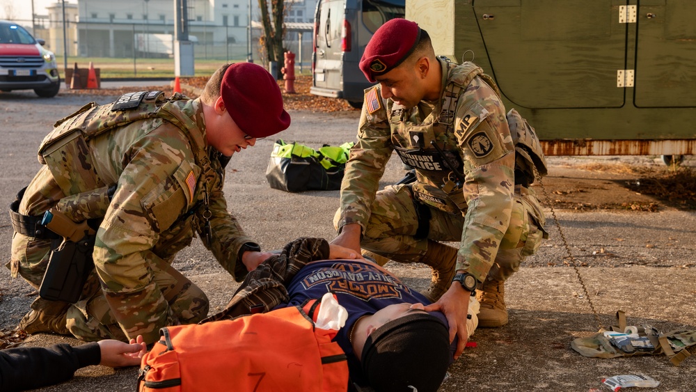 Vicenza Military Community military police and first responders train during Law Enforcement Exercise
