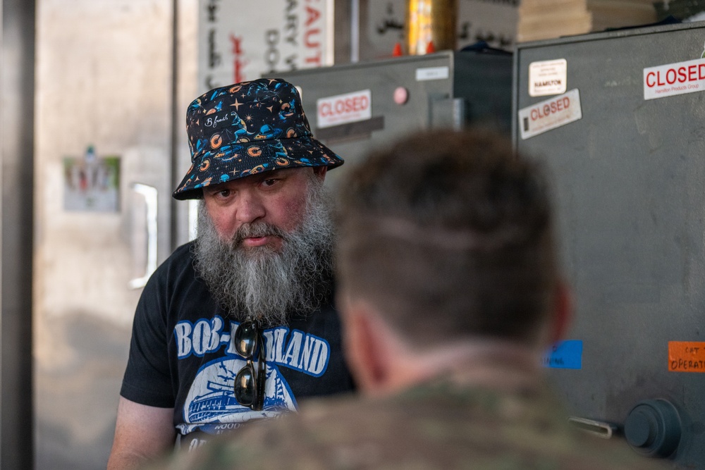 Comedian Chris Newburgh visits the 386th