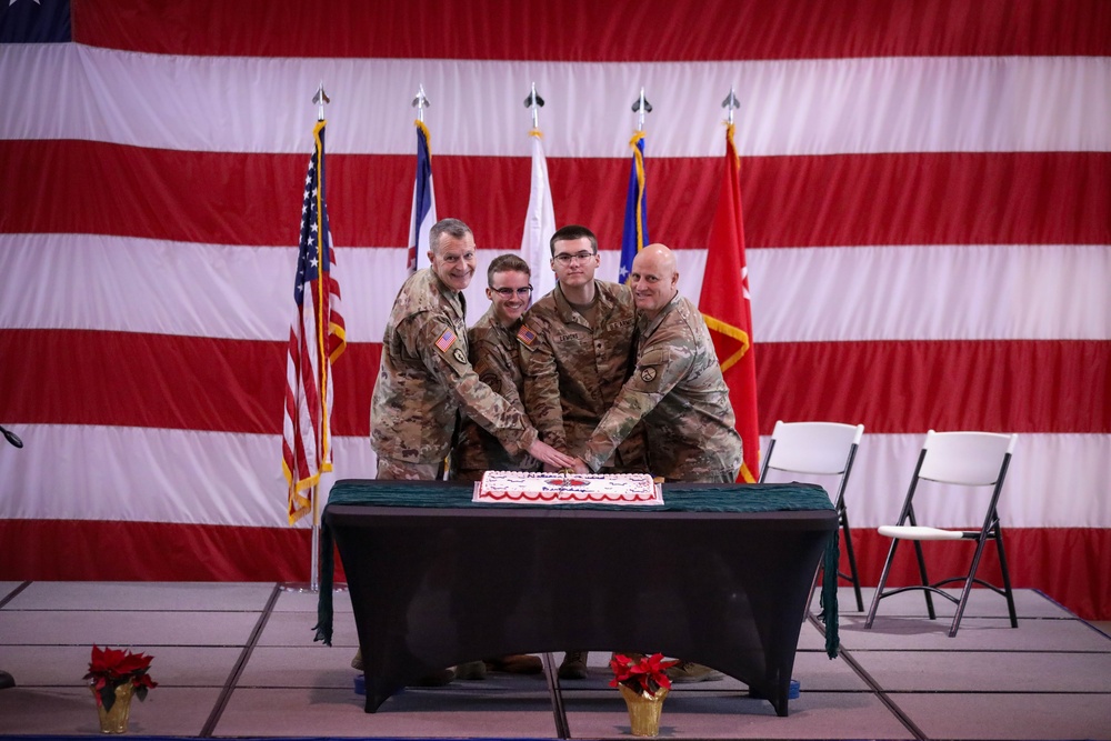 WVNG Celebrates 389 Years With Ceremonial Cake Cutting
