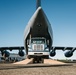 346th AEW offloads lowboy trailer from C-17