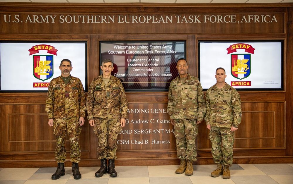 SETAF-AF, Italian Army leaders strengthen land force partnership