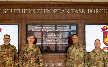 SETAF-AF, Italian Army leaders strengthen land force partnership