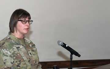 Brown takes reins as senior enlisted leader for AMLC detachment