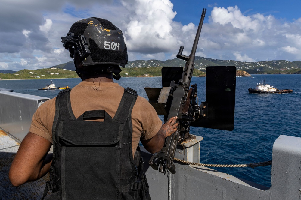 USS Gerald R. Ford (CVN 78) Departs St. Thomas, U.S. Virgin Islands