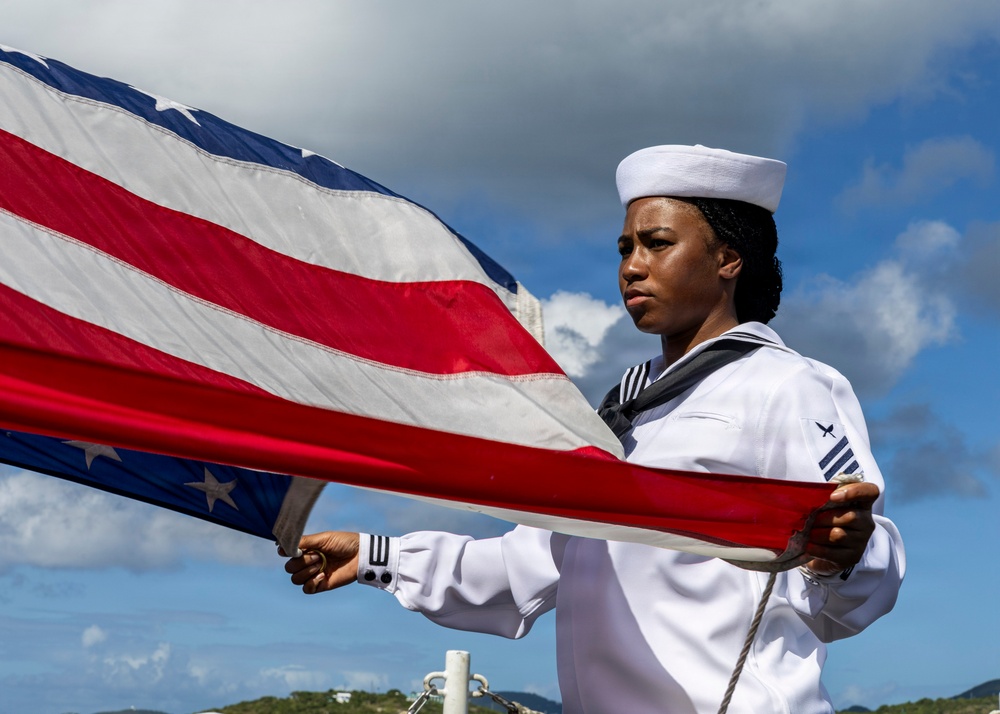 USS Gerald R. Ford (CVN 78) Departs St. Thomas, U.S. Virgin Islands