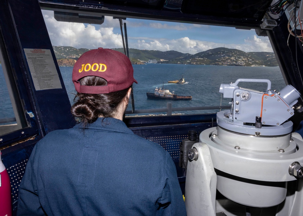 USS Gerald R. Ford (CVN 78) Departs St. Thomas, U.S. Virgin Islands