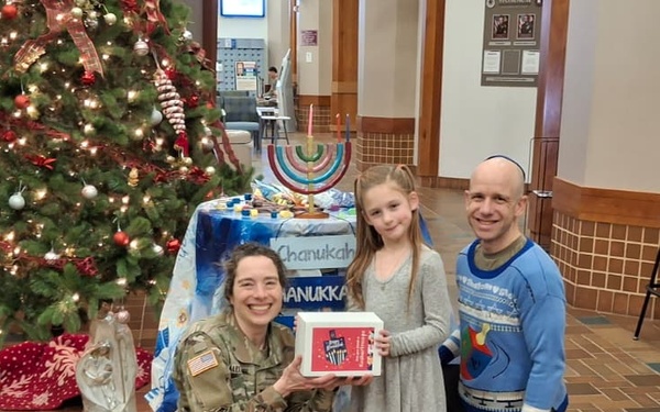 Hanukkah Menorah Lighting Brings Community Together at Fort Bragg