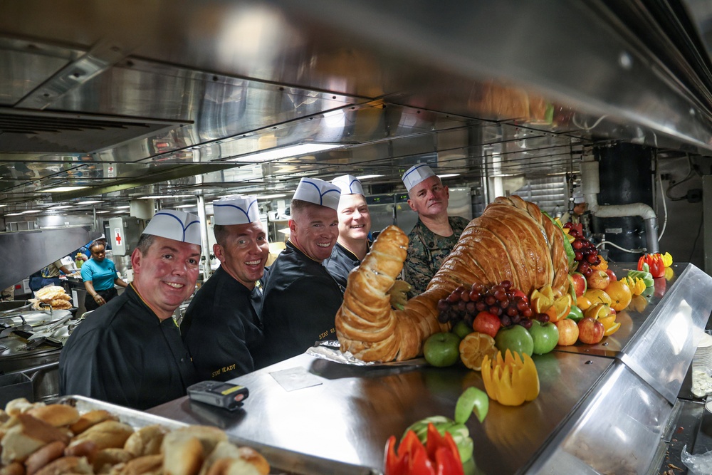 22nd MEU(SOC) | Thanksgiving Aboard USS Iwo Jima During Deployment