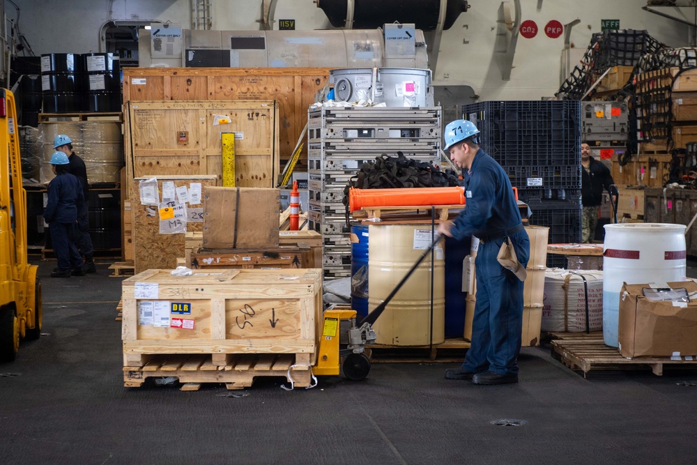USS Theodore Roosevelt Stores Operations