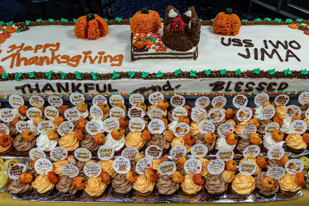 22nd MEU(SOC) | Thanksgiving Aboard USS Iwo Jima During Deployment