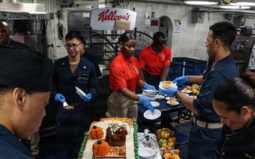 22nd MEU(SOC) | Thanksgiving Aboard USS Iwo Jima During Deployment
