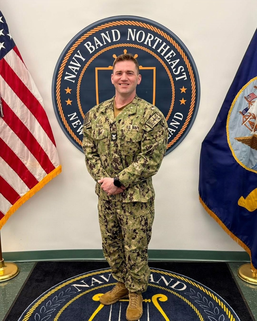 Welcome aboard to Navy Band Northeast, MU2 Sloan!