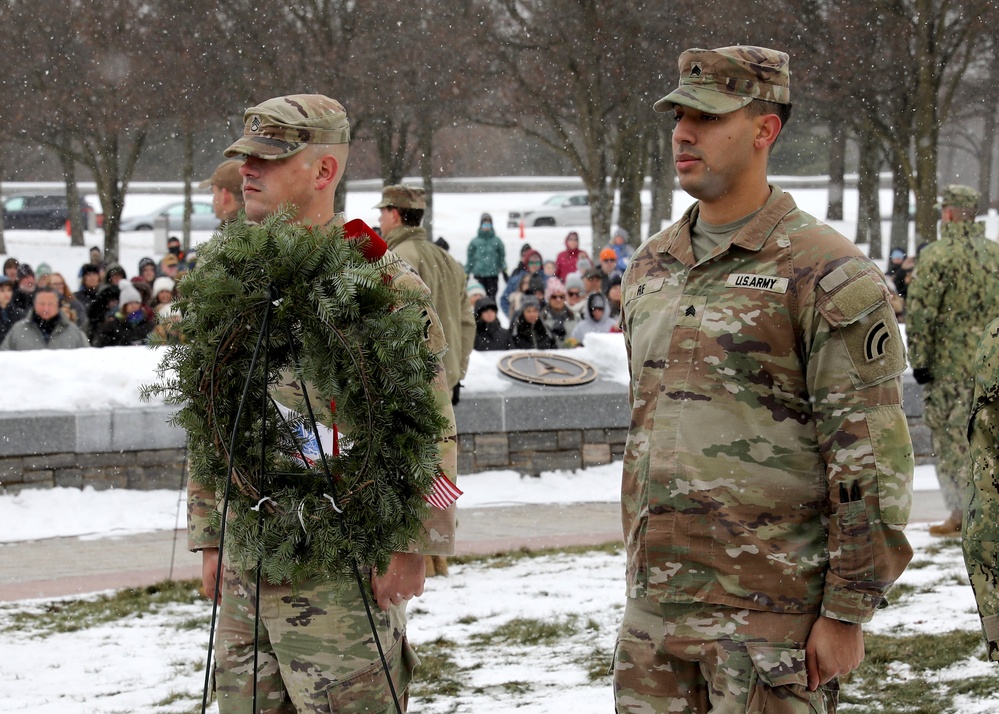 Solemn Tribute: NY National Guard's Rainbow Division Lays Wreaths at Saratoga National Cemetery