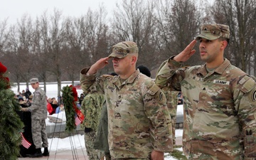 Solemn Tribute: NY National Guard's Rainbow Division Lays Wreaths at Saratoga National Cemetery