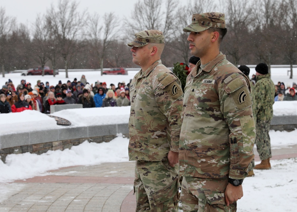 Solemn Tribute: NY National Guard's Rainbow Division Lays Wreaths at Saratoga National Cemetery